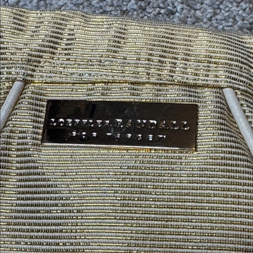 Loeffler Randall for Target Gold Metallic Rosette Wristlet Clutch